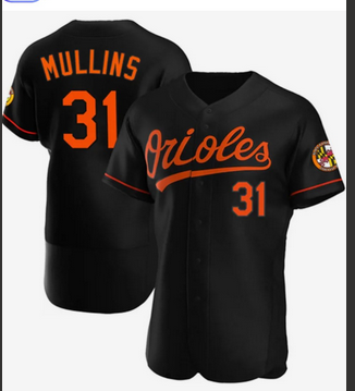 Men Baltimore Orioles #31 Mullins black jersey->boston red sox->MLB Jersey